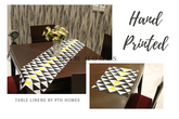 Trinity - Block Printed Table Mat & Runner